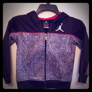 AIR JORDAN Full Zip Hoodie Sweatshirt Child Unisex